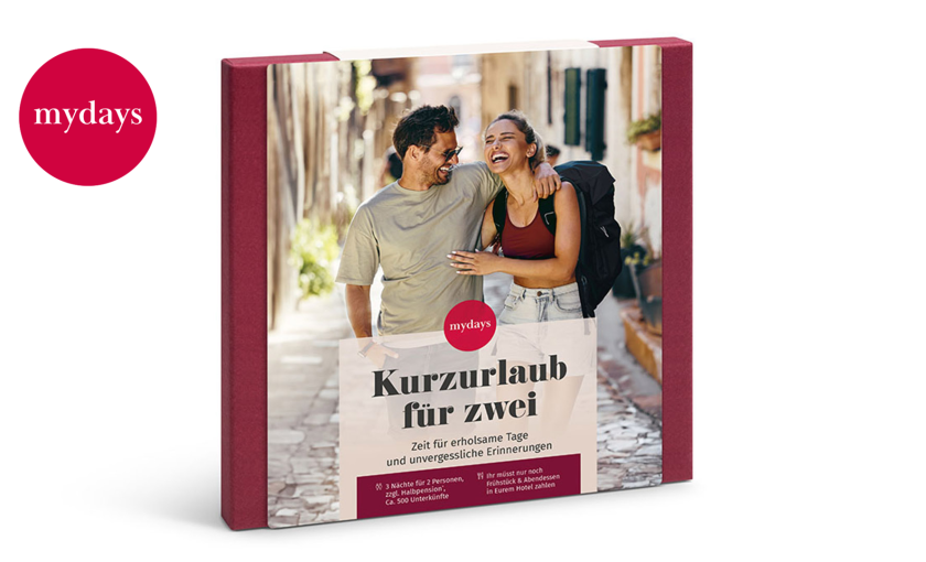 Geschenkbox Kurzurlaub für Zwei